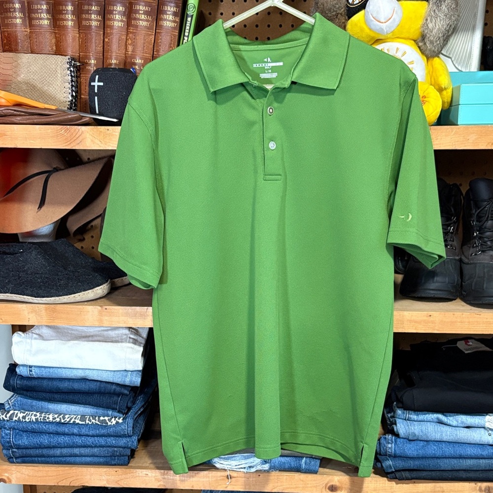 Grand Slam Golf Vibrant Green Polo Shirt